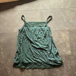 Maurices Teal Lace Trim Camisole 18
